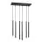 Emibig Pendelleuchte Selter Stahl Schwarz | Geeignet für 6x G9 - Max 8W